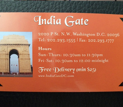 Indian food delivery in Washington, DC